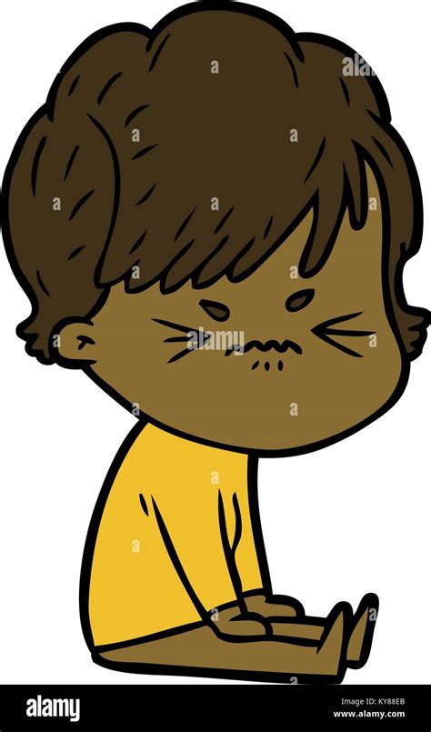 Cartoon Frustrated Woman Stock Vector Image And Art Alamy