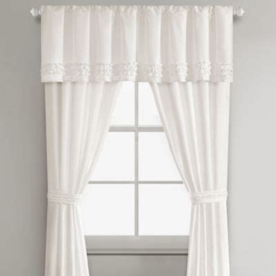 Sidney Window Valance in White - Contemporary - Valances - by Bed Bath ...