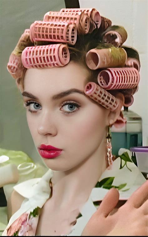 Faceapp1680199468820 Hair Rollers Sleep In Hair Rollers Retro Inspired Hair