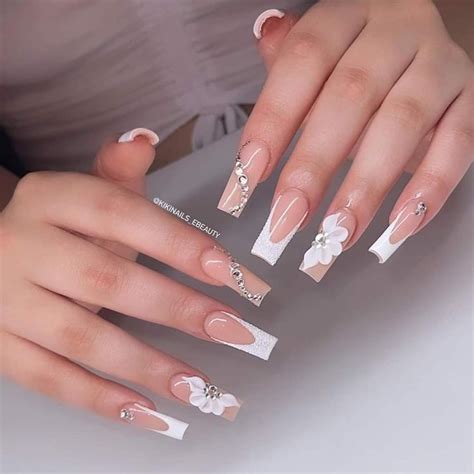 Pin By Karen Pineda On Acr Licas Dise Os Long Acrylic Nails Nails