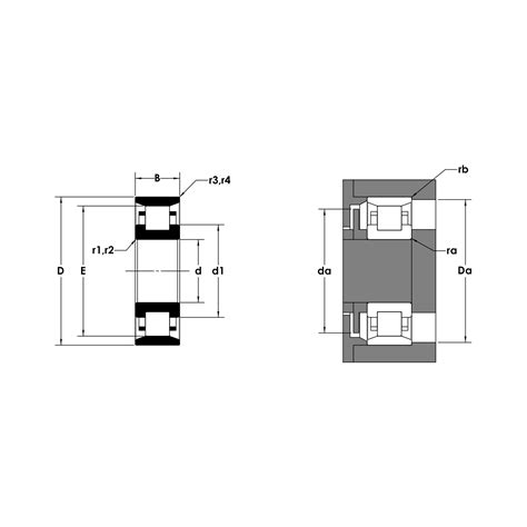 Htb Cylindrical Roller Bearingshigh Temp Bearings