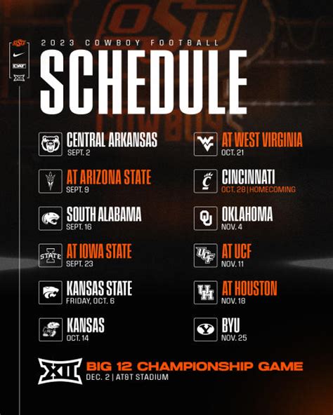 Okstate Football Schedule 2024 Dulce Glenine