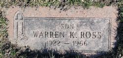 Warren K Ross Homenaje De Find A Grave