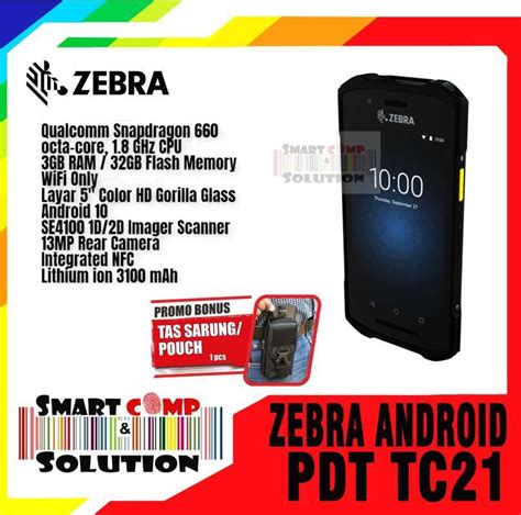 Promo Barcode Scanner Android Zebra Pdt Tc21 Tc 21 Tc 21 Mobile