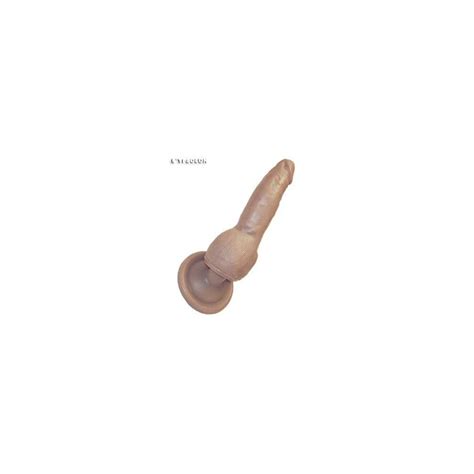 Pênis Ou Dildo Mulato Fino Estimulador Ventosa De 12Cm Sex Shop