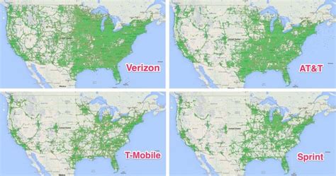 Us Cellular 4G Coverage Map Att National Coverage New Sprint 4G - At&t ...