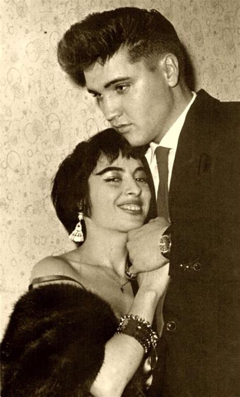 Elvis Presley Is Pictured Backstage With A Female Admirer At The Moulin