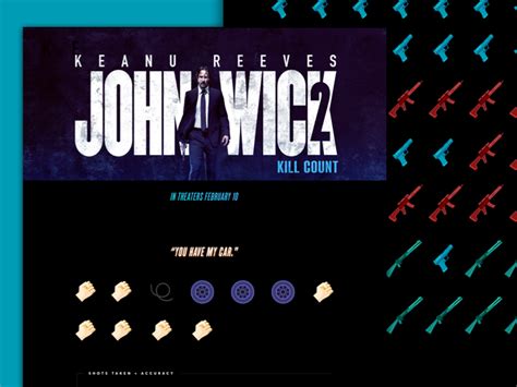 John Wick 2 Kill Count Infographic By George Hatzis On Dribbble