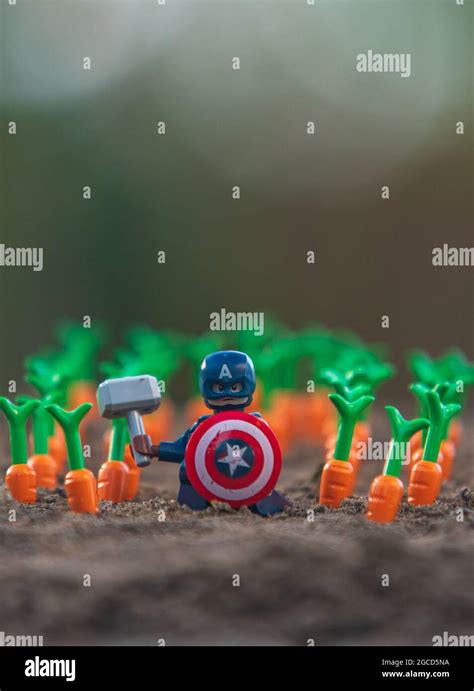 Lego Marvel Captain America Stock Photo Alamy