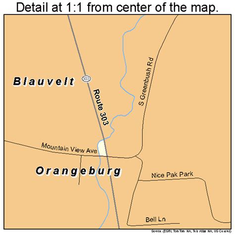 Orangeburg New York Street Map 3655167