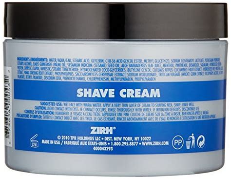 Zirh Skin Protecting Aloe Vera Shave Cream 84 Oz