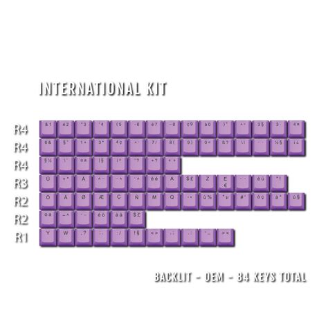 Purple International ABS Keycap Conversion Kit – Krome Keycaps LTD