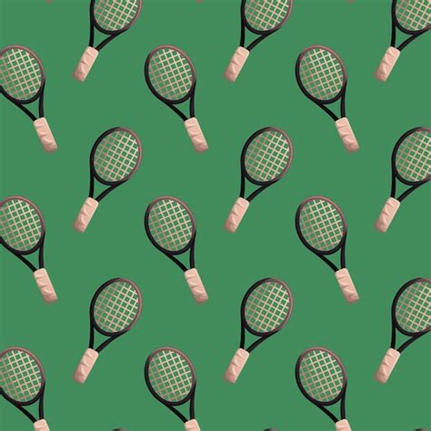 Premium Vector Vector Tennis Racket Pattern Illustration