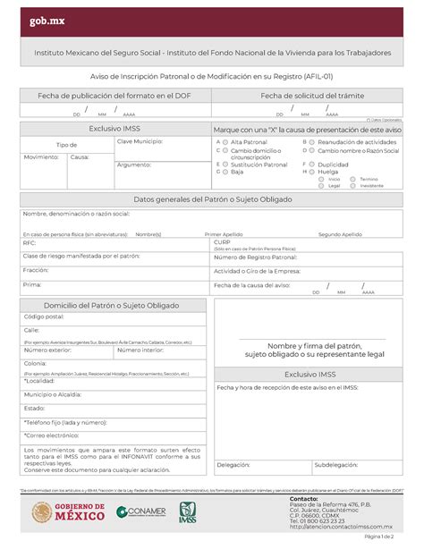 AFIL 01 Formato Publico Informativo Contabilidad Y Finanzas