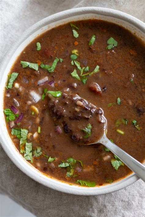 Vegan Black Bean Soup Instant Pot Recipe Vegan Richa