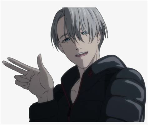 Yuri On Ice Monoram Anime Character With Grey Hair Transparent PNG