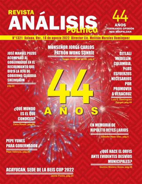 Edición Digital 1321 Análisis Político Revista Análisis Político