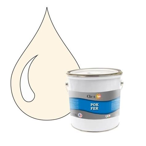 Pok Fer Peinture Glyc Ro Fer Antirouille M Taux L Ral Blanc