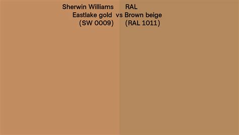 Sherwin Williams Eastlake Gold Sw Vs Ral Brown Beige Ral