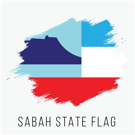 Malaysia State Sabah Vector Flag Design Template 21969119 Vector Art at ...