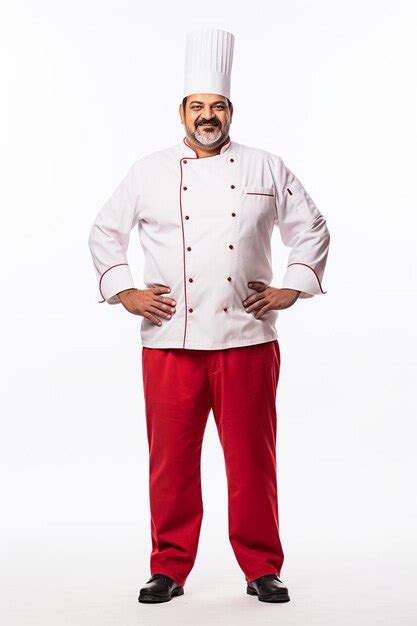 Chef Masculino Hispanolatino De Mediana Edad Pose Segura Foto Premium