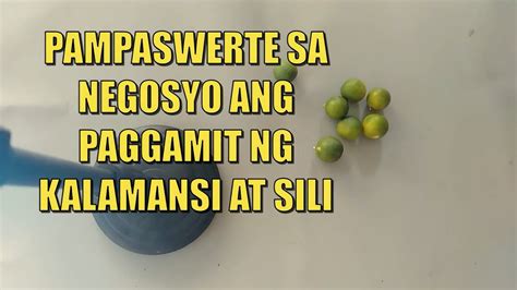 Pampaswerte Sa Negosyo Ang Paggamit Ng Bunga Ng Kalamansi At Bunga Ng