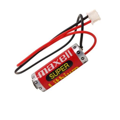 Maxell Er V Lithium Battery With Pin Connector And Wire