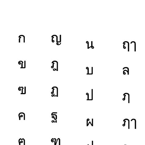 Thai Alphabet Set1 Cg 3d 1146743 Turbosquid