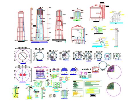 Elevated Tank In Autocad Cad Download 16 Mb Bibliocad