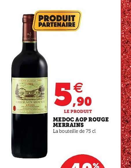 Promo M Doc Aop Rouge Merrains Chez U Express Icatalogue Fr