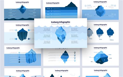 Iceberg Vector Infographic Powerpoint Template