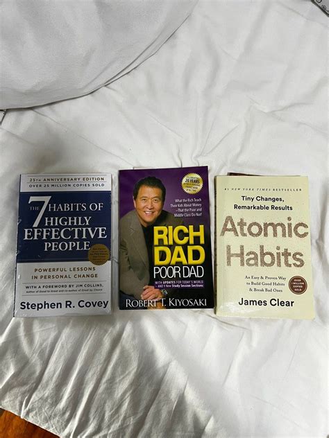 Self Help Books Atomic Habits 7 Habits Rich Dad Poor Dad Hobbies