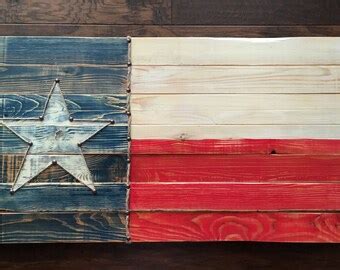 Wooden texas flag | Etsy