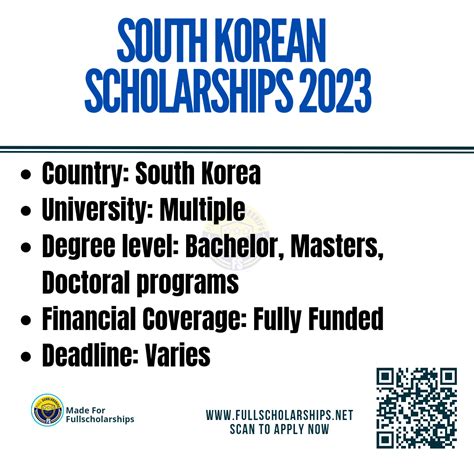 Study In South Korea On Fully Funded South Korean Scholarships South