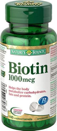 Nature's Bounty Biotin 1000 mcg Coated Tablets | Walmart Canada