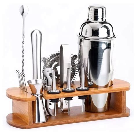 Custom Piece Bar Set Perfect Home Bar Bartender Kit Stainless Steel