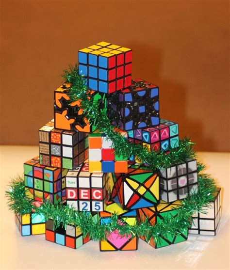 Hahaha This Is What I M Doing Next Christmas Rubik S Cube Tree By