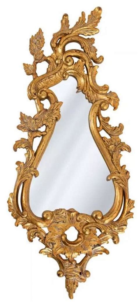 Casa Padrino Luxury Baroque Mirror Antique Gold Handmade Solid Wood