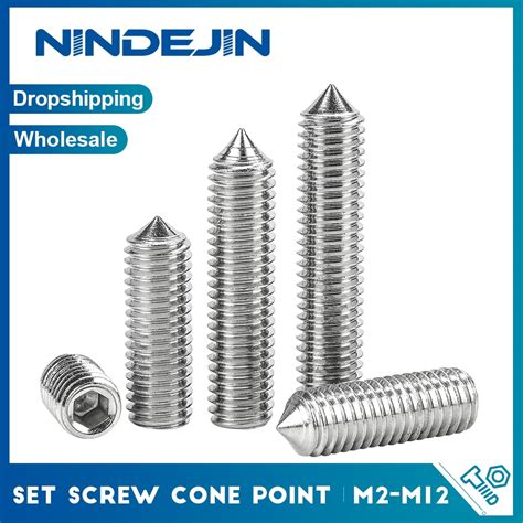 Pcs Hex Hexagon Socket Set Screw Cone Point Grub Screw M M M