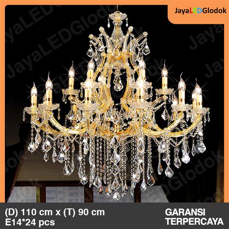 Jual Lampu Gantung Kristal Minimalis Ruang Tamu Void Modern Chandelier