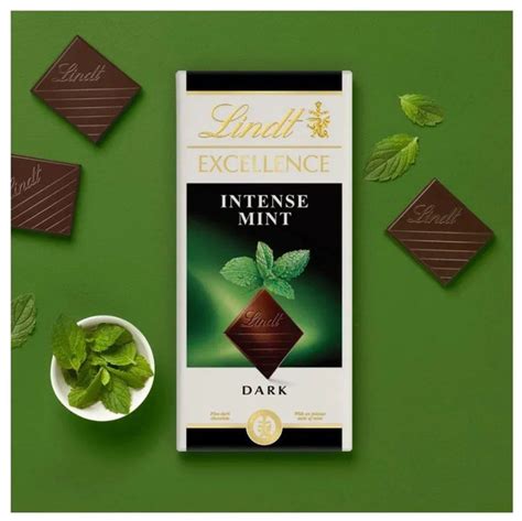 Шоколад LINDT EXCELLENCE MINT Темный с Мятой 100г - купить с доставкой ...