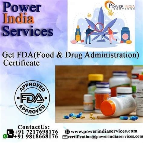 Fda Registration Service At Rs Certificate In New Delhi Id