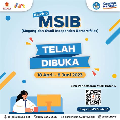 Pendaftaran Magang Dan Studi Independen Bersertifikat Msib Batch 5