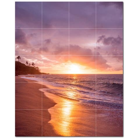 Picture Sunset Photo 6 X 6 Satin Ceramic Decorative Mural Wayfair