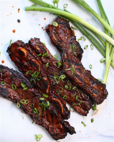 Easy Grilled Korean Short Ribs Recipe Dash Of Savory Recipe Rib