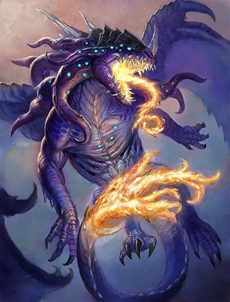 Midnight Drake Hearthstone Wiki Mythical Creatures Art Creature