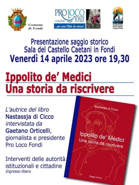 Presentazione Del Saggio Ippolito De Medici Una Storia Da