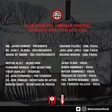 Club Sp Miramar Misiones on Twitter Quedo conformada la comisión