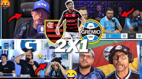 REAÇÕES GRÊMISTAS E TRISTEZA TOTAL FLAMENGO 2X1 GRÊMIO BRASILEIRÃO