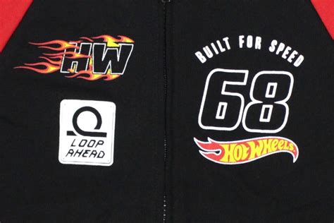 CASACA NIÑO HOT WHEELS NEGRO BOMBER HWS